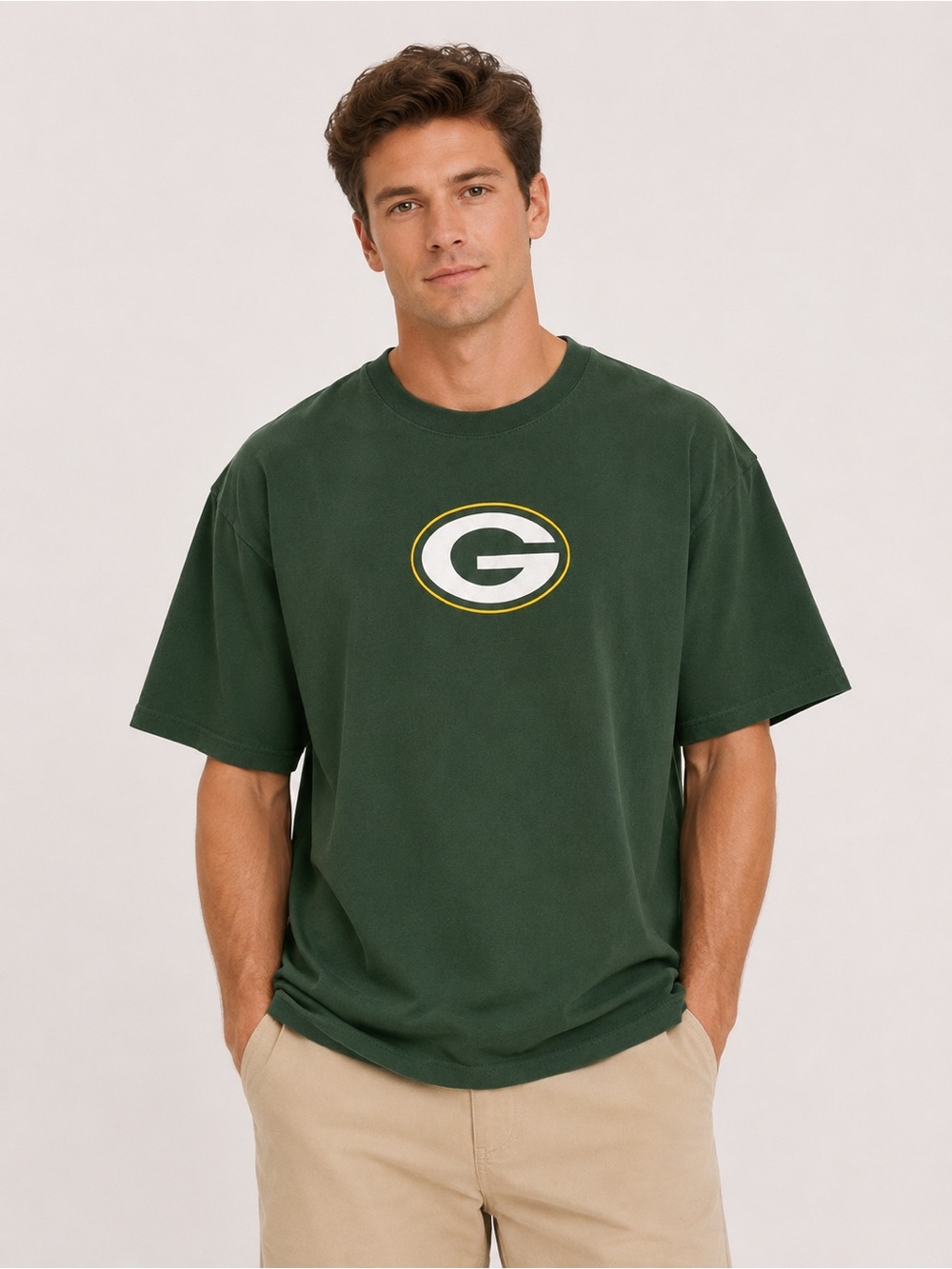 Reebok Green Bay Packers AJ Hawk #50 NFL T-Shirt XL | Packers Football Tee